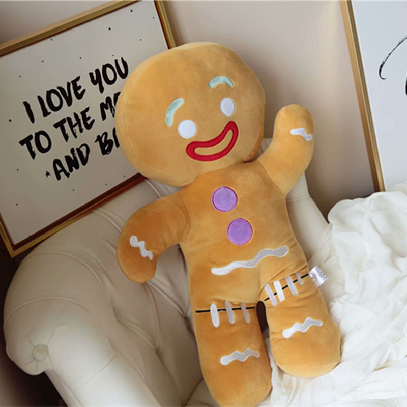 INS creativo galleta hombre muñeca jengibre pastel hombre confort acompañar juguete de peluche niña regalo de vacaciones