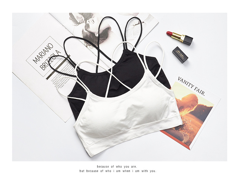 Fashionable halter top for a beautiful back, strapless design without steel rings, thin mold cup wrap around the chest, sexy, breathable and comfortable vest for women to prevent exposure detail image 11