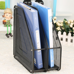 Office supplies wire mesh right-angle two-hole document file file rack document stand file stand magazine rack