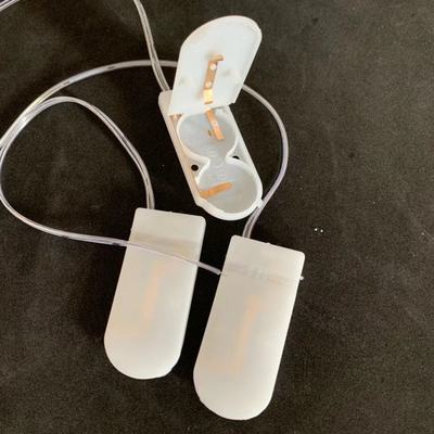 2032纽扣电池盒 2节串联 超薄半白带20cm引线开关 6v环保电池盒