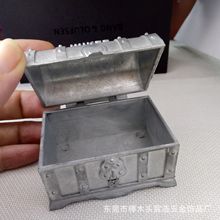 工厂专注设计生产锌合金压铸百宝箱工艺品 小型3D立体书桌摆件