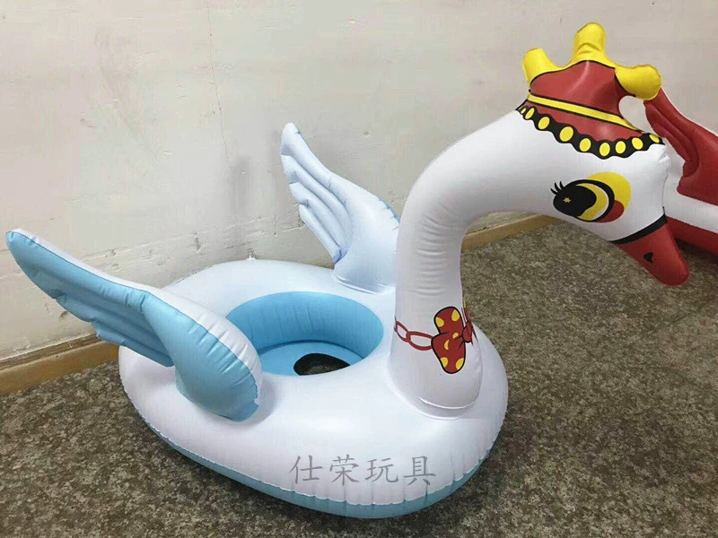B.Duck, надуваемый детский водяной лебедь с подлокотниками для плавания, оптовая
