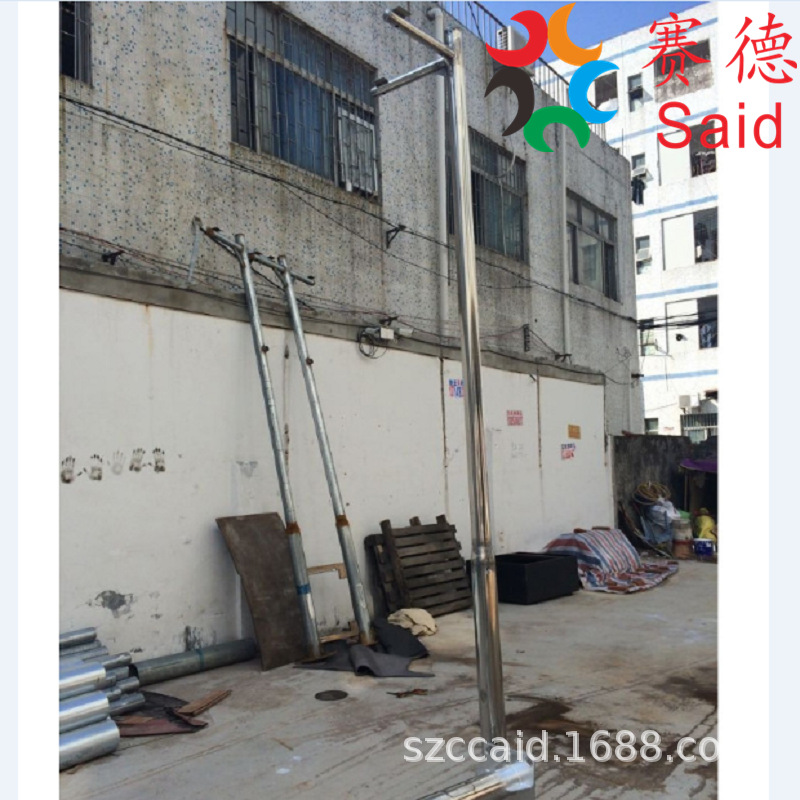 深圳摄像头立杆2米3米4米5米监控立杆单球机监控杆小区防盗杆定制