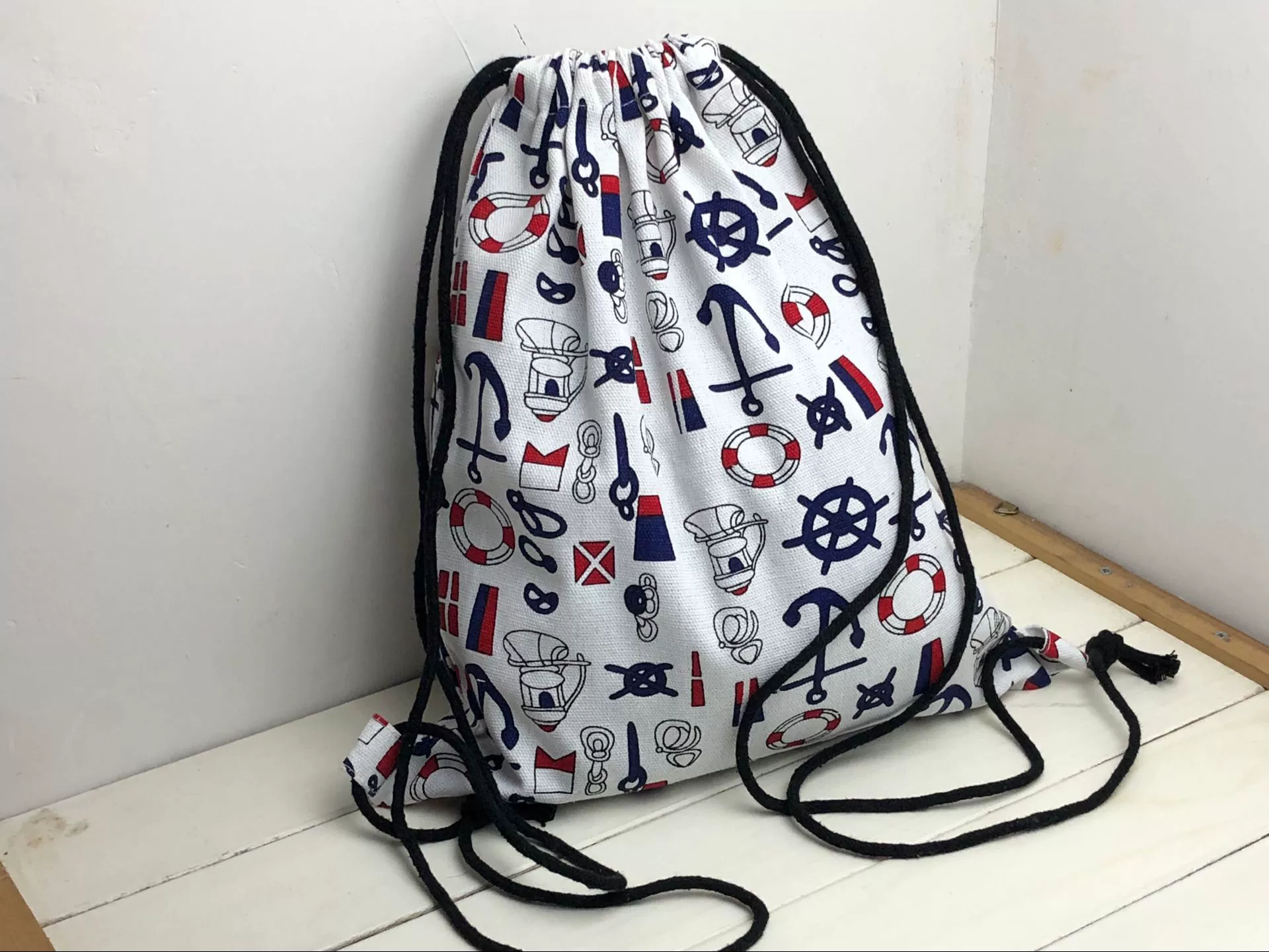 Drawstring Sports Backpack - Spacious Travel Bag for Basketball/Football, Worn on Shoulder