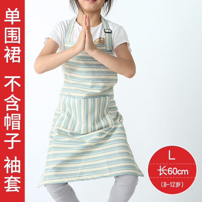 Pintura DE LOS NIÑOS delantal logotipo personalizado de Corea del arte de los niños lindos pintura hecha a mano para hornear delantal sin mangas