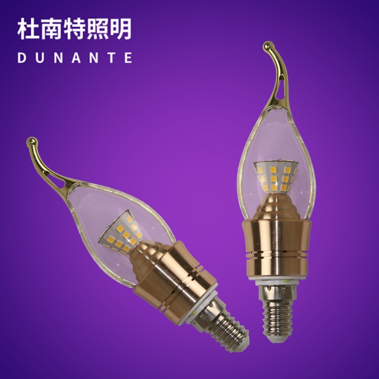 LED灯泡 恒流高亮7w暖光 白光 E14钻石蜡烛灯泡 厂家直销批发|ms
