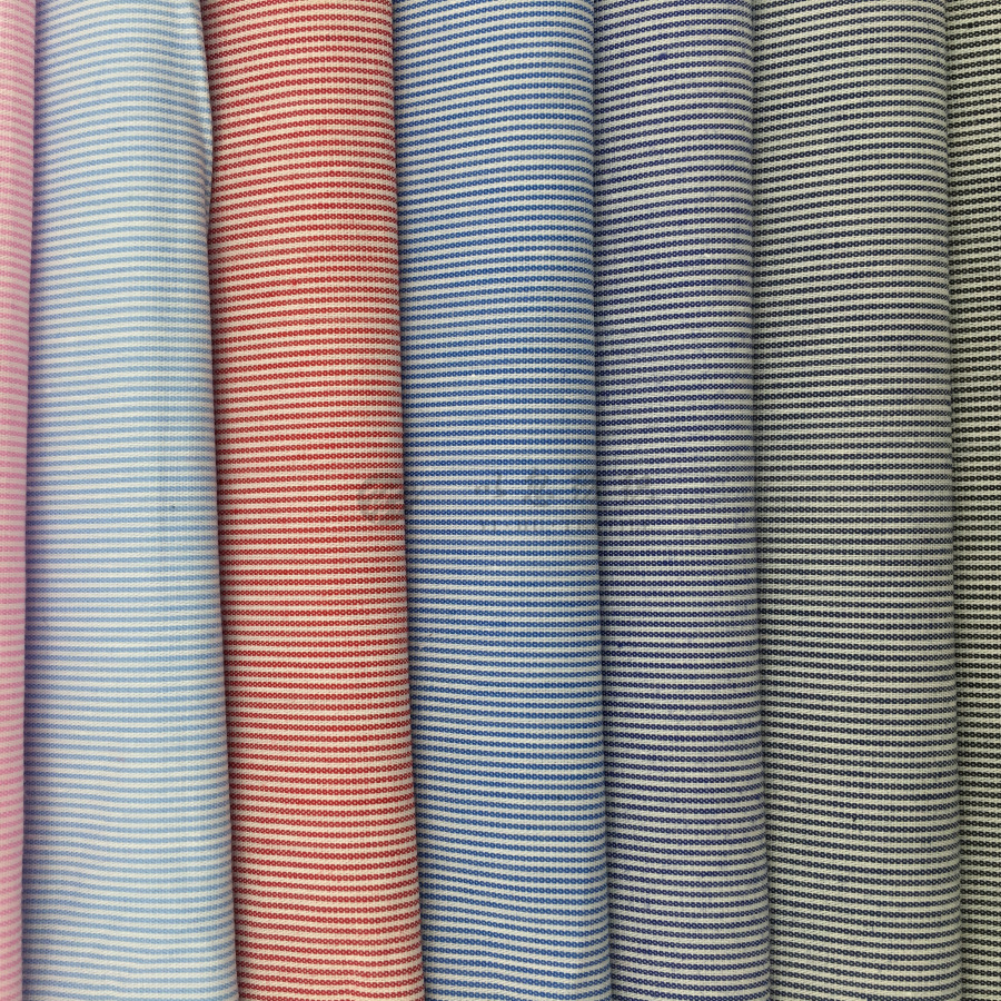 厂家直销  现货供应   全棉条子  色织面料 时装衬衫 年度爆款