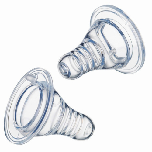 Factory direct sales standard caliber breast milk real-feel silicone pacifier can be equipped with various standard bottle baby feeding nipples