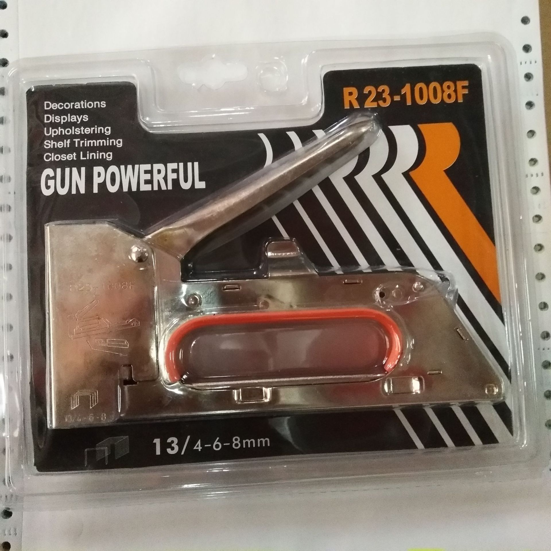 齐发牌吸塑插卡1008F手动射钉枪 打钉机 码钉枪 木工手动钉枪