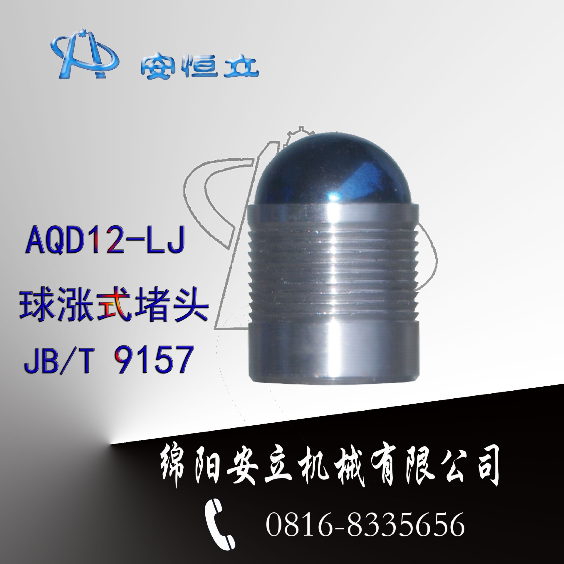 安恒立 AQD12-LJ 球涨式堵头 高压堵头 球堵 JB/T9157|ms