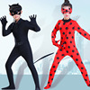 Ladybug Reddy girl children Halloween Costumes children Role Playing Black Cat Noel Ladybug Girls clothing