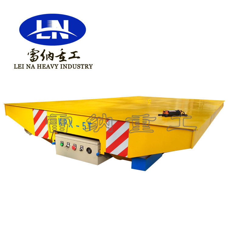 厂家直销过跨轨道物料运输智能遥控蓄电池轨道电动平车