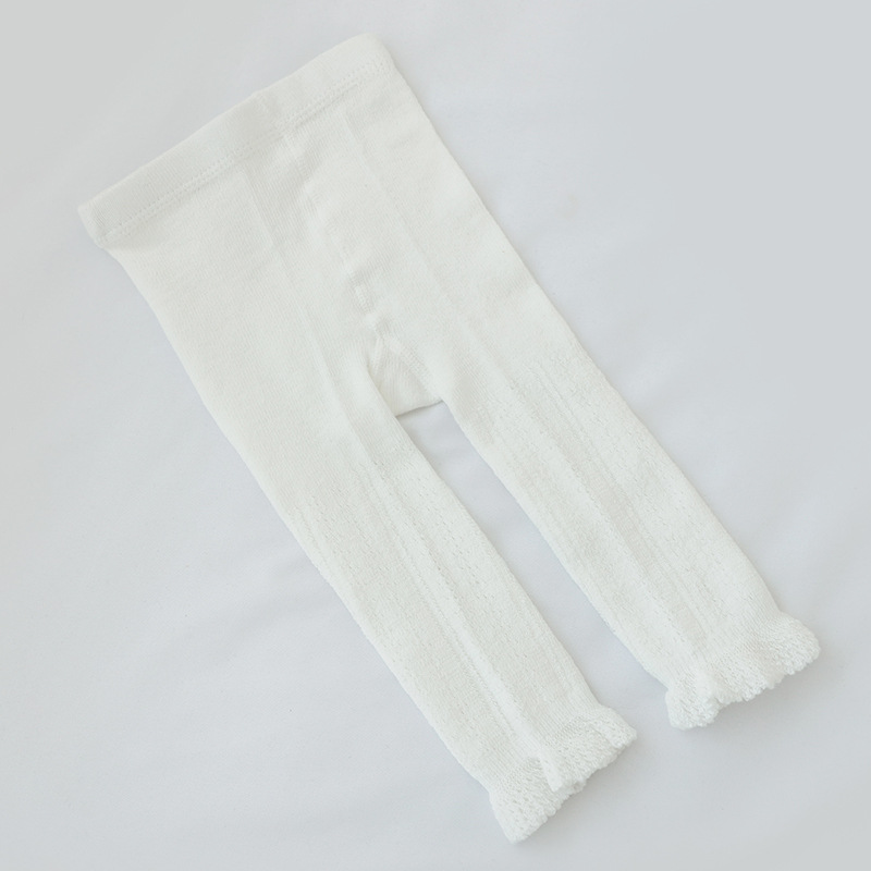 Nuevo verano malla delgada polainas de los niños niñas blanco peinado algodón bebé noveno pantalones calcetines DE LOS NIÑOS Calcetines image 6