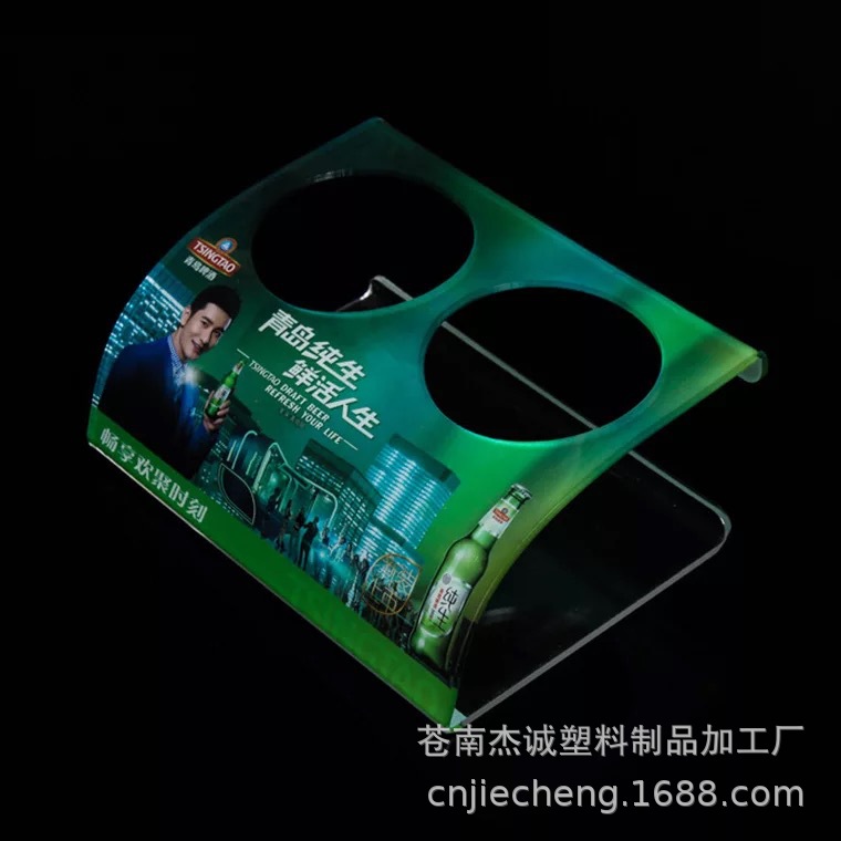 广告酒水饮料台牌台签 酒店免费矿泉水亚克力陈列展示架定制