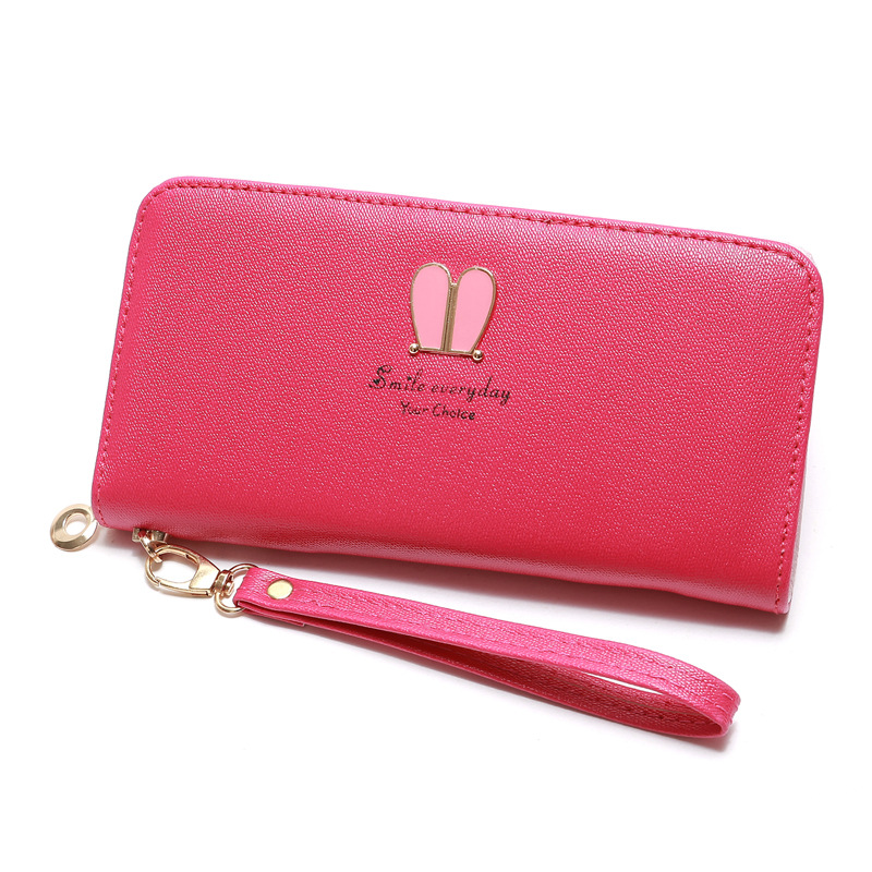 Korean Rabbit Ear Zipper Long Wallet display picture 16