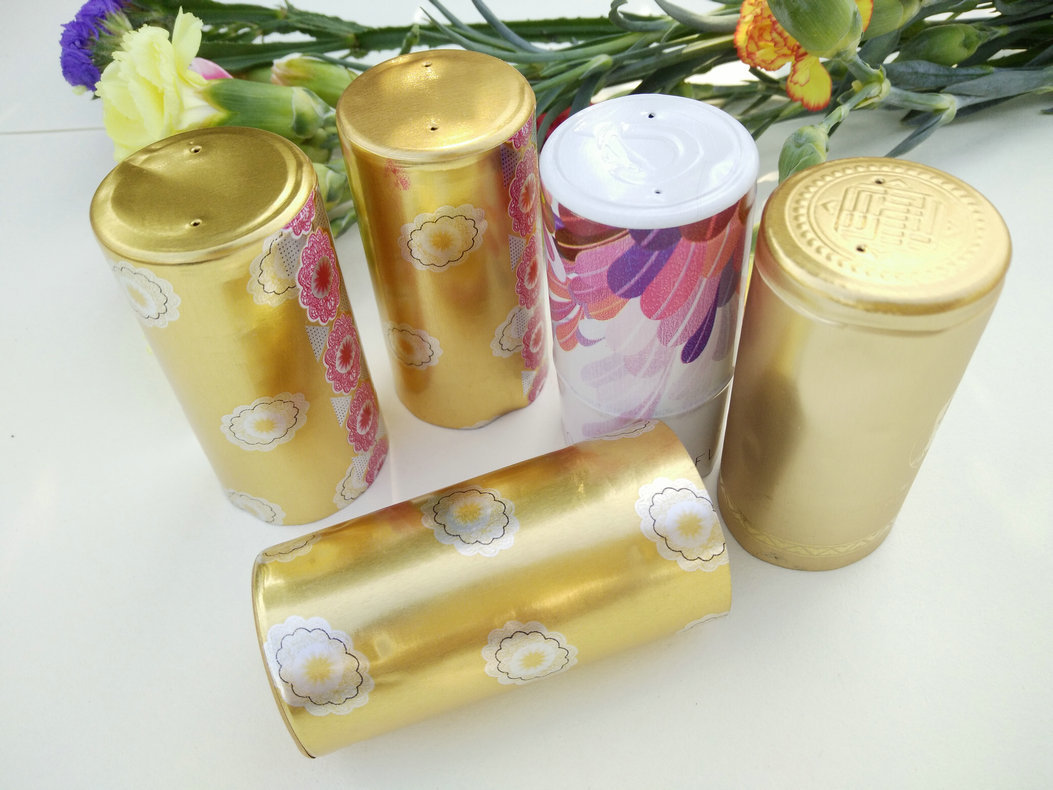 厂家推荐葡萄酒铝塑帽 瓶盖铝塑帽 萄酒热收缩膜