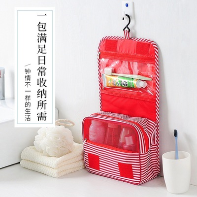 跨境旅行化妆包大容量户外收纳包防霉干湿分离包挂钩便携洗漱包厂|ru