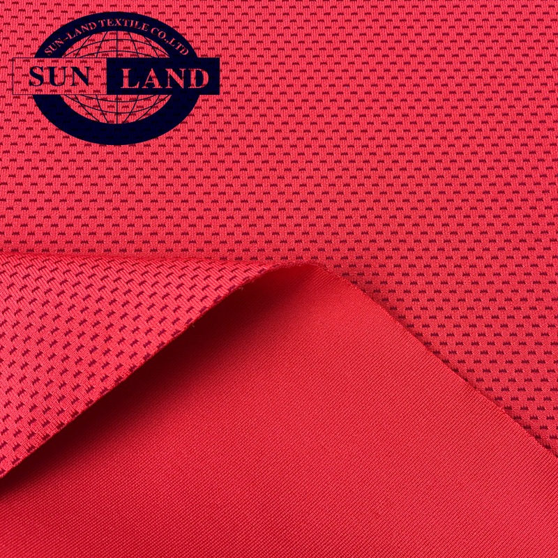 森蓝针织纬编阳离子双色涤氨纶空气层  弹力时装面料