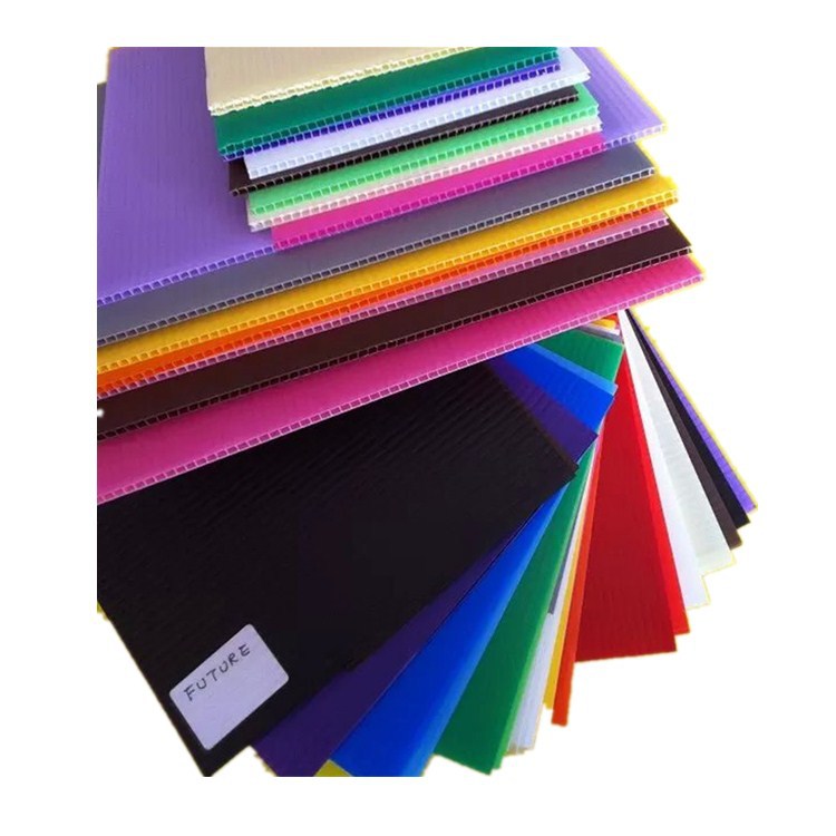 供应2-12mm蓝色pp塑料中空板 防潮塑料瓦楞板 塑胶货架隔板