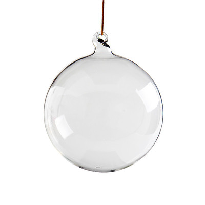 Manufactor Produce transparent Glass Ring Pellet Glass Christmas ball Christmas balls Christmas tree ornaments
