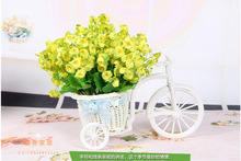 广州假花批发仿真花小花道具拍照桌面花摆件风铃花假花批发市场