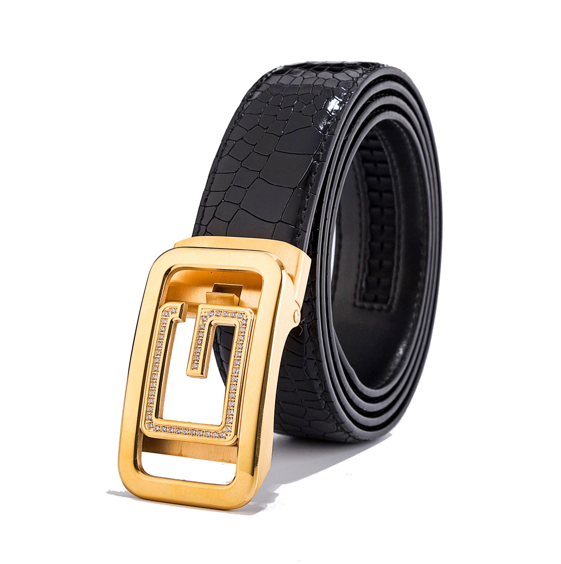 Elite quality double-sided import leather belt