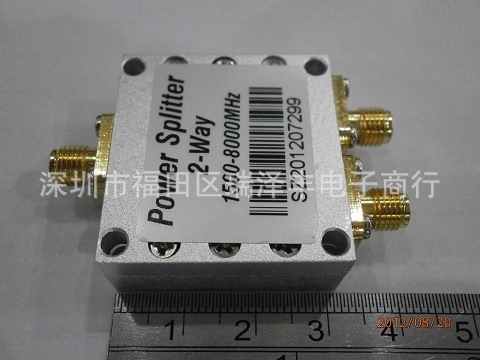 Power Divider高频率1500-8000MHZ微型两路功分器一分二