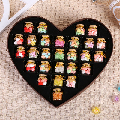 愛心糖果禮盒750g 定制520許願瓶漂流瓶組合套裝送女友禮物 批發