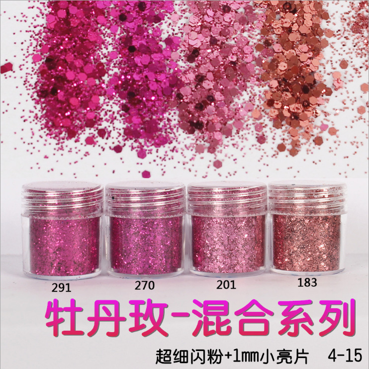 Nagel Glitzer Holografische Dekoration Flocken Glitzer DIY Nailart 3D Pailletten - Bild 10 von 28