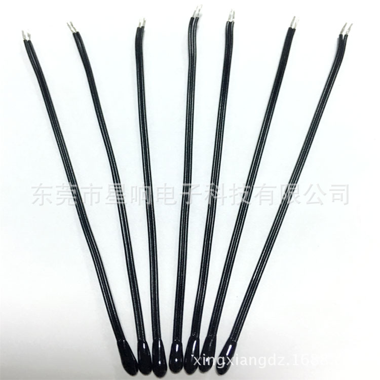 NTC热敏电阻 环氧树脂10K 5% 3380胶皮线NTC热敏电阻