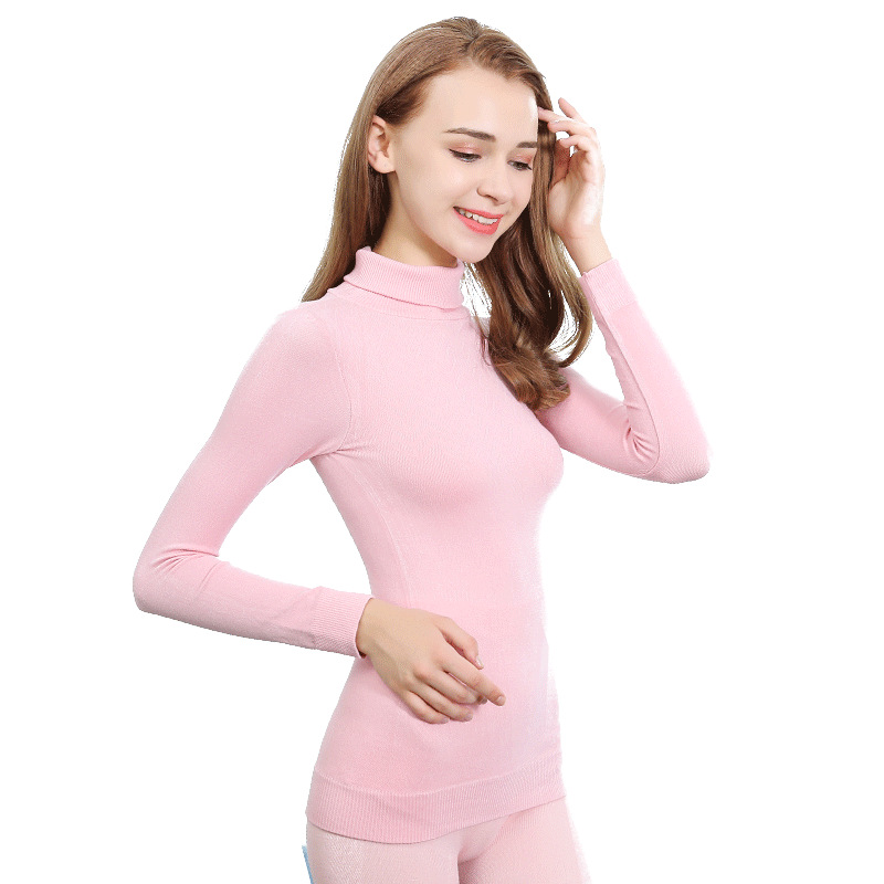 direct deal Autumn and winter Best Sellers Self cultivation High collar Body Solid Primer Thermal Underwear lady A generation of fat