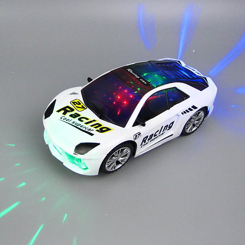 Coche de juguete para niños coche de juguete universal coche de juguete eléctrico colorido música multifuncional modelo de coche deportivo puesto de suministro