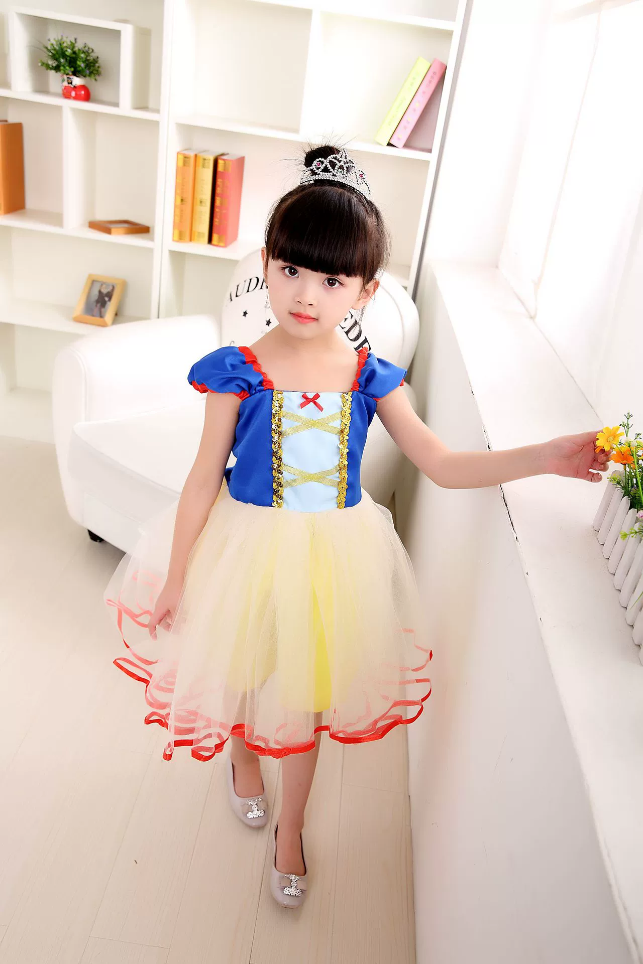 2018 взрыв Хэллоуин детская одежда Белоснежное платье Детский костюм платье для девочек поколение