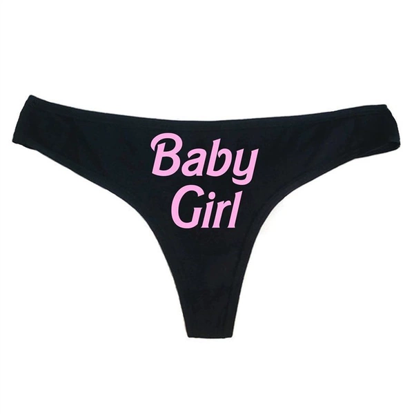 Black underwear [baby girl] pink characters