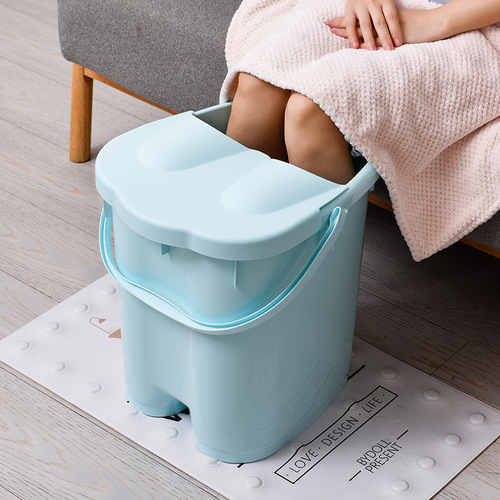 Manufacturer wholesale thickened foot bath bucket, plastic roller massage foot bath bucket, foot bath bucket, foot bath basin, portable foot bath basin