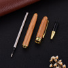 Bamboo Pen Company Business Gift Wooden Pen School Celebration of Mahogan Pen Laser Laser Logo spot wholesale