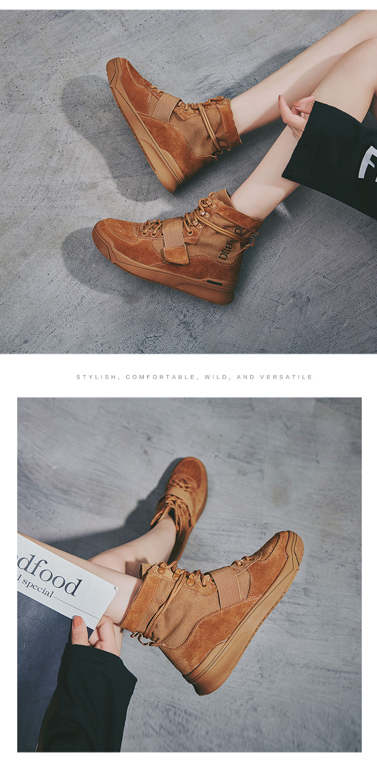 Bottes femme en Cuir + toile - Ref 3354755 Image 30