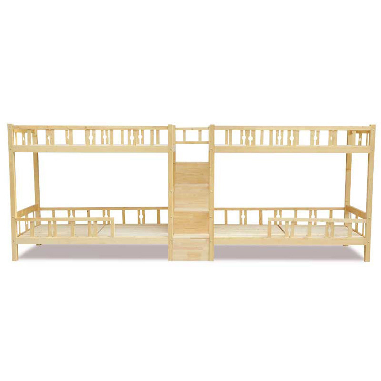 学校上下铺实木双层床大学高低宿舍床学生公寓连体床厂家直销批发|ms