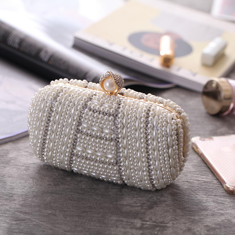 Bags Women's New Handmade Pearl Rhinestone Bag Wholesale Evening Banquet Bag Evening Bag display picture 31