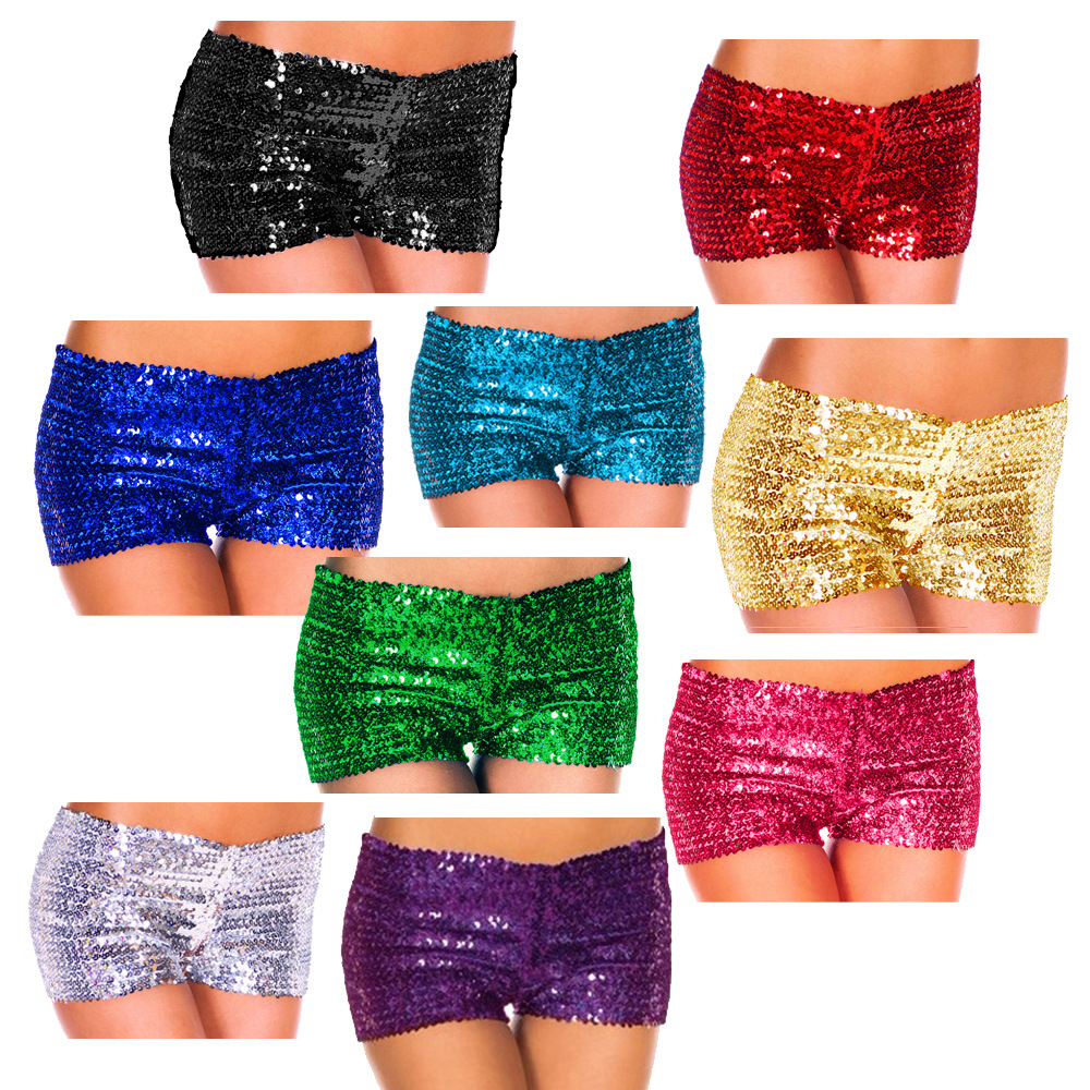 Explosive money sexy Dance perform Elastic force Boxer Sequins Cheerleaders shape Underwear wholesale direct deal