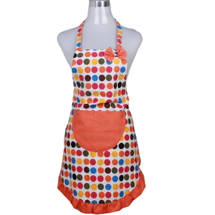 韓式圍裙棉麻布藝清新肩無袖圍裙家居防油防污廚房圍裙