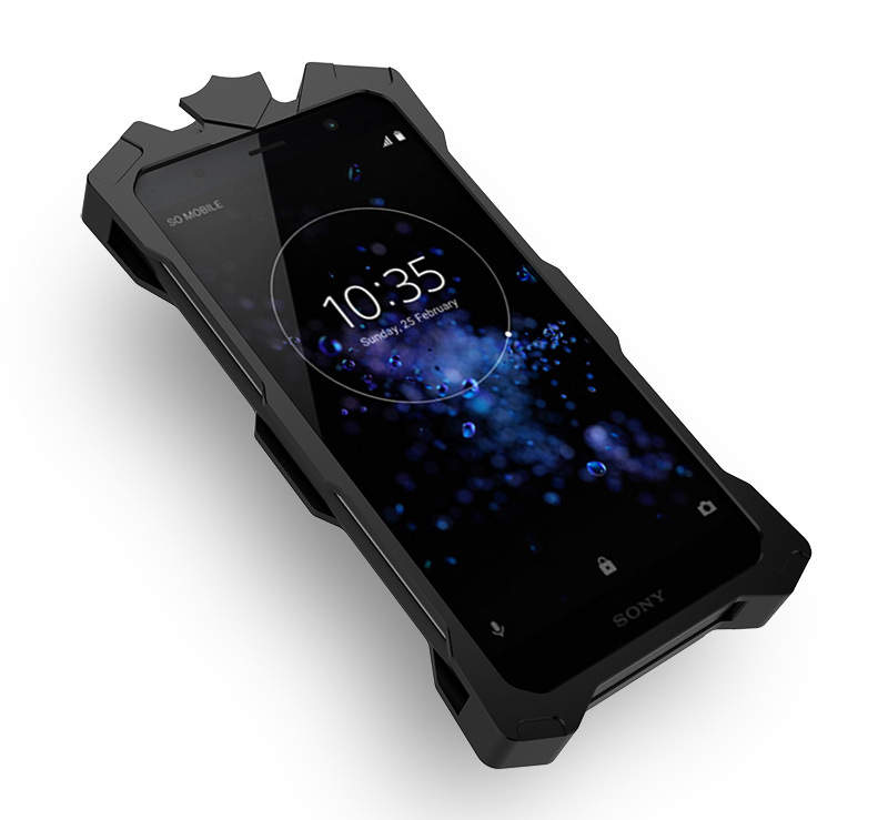 SIMON THOR Aviation Aluminum Alloy Shockproof Armor Metal Case Cover for SONY Xperia XZ2 Premium