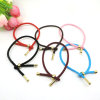 3D hard gold gold hard silver accessories free adjustment of Milan line bracelet DIY large hole bead beaded accessories