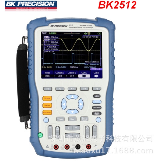 百科BK Precision【2512】手持数字存储示波器2通道100MHz 1GSa/s