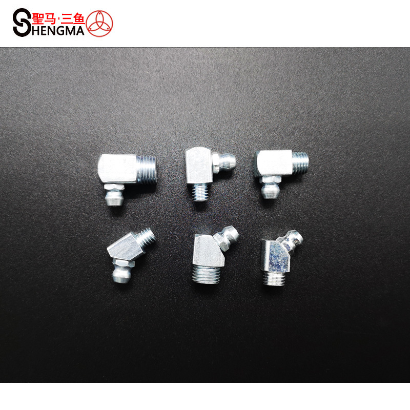 【圣马五金】DIN71412 方身弯油嘴 接头式方身油嘴 德标油嘴