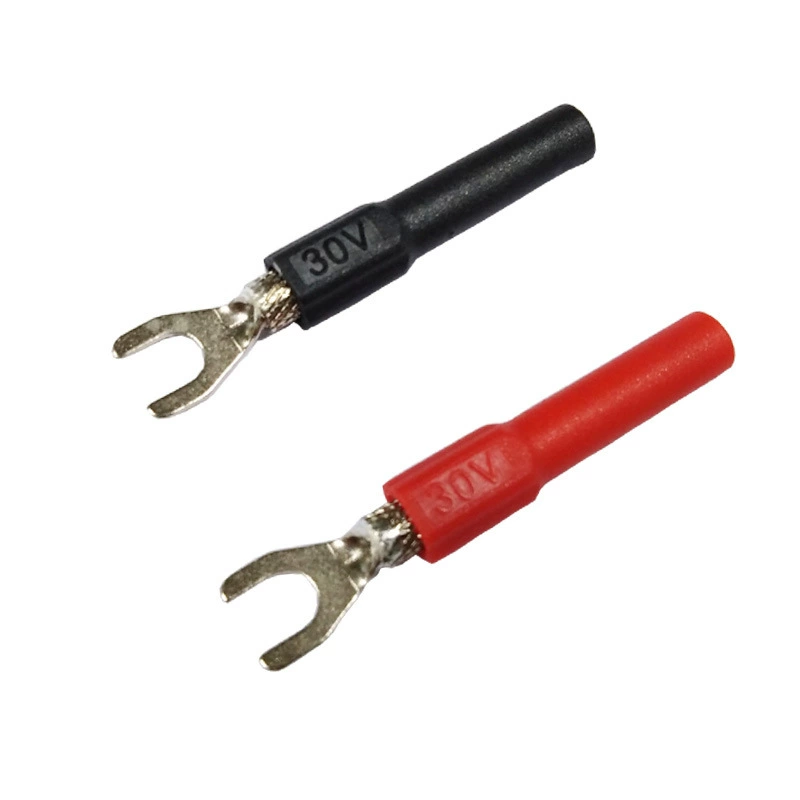 Производители поставляют мультиметр Y-Hook 4 мм банановый разъем U-образный разъем тестовый Терминал аксессуары для инструментов