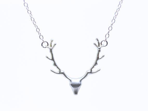 Simple Antler Necklace Christmas Elk Reindeer Pendant Necklace Female Clavicle Chain Fawn Antler Necklace Wholesale display picture 20