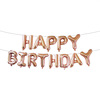 Golden balloon with letters, set, pink gold, 16inch