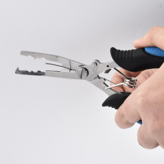 Multifunctional Lua Pliers Stainless Steel Eagle Beak Serrated Fishing Pliers Fishing Cutting Ring Picking Hook Cutting Fishing Line Pliers Wholesale