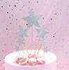 Cake decorative pentagonal star love material packages, cake decorative plug -in parties party baking dessert table insert flag